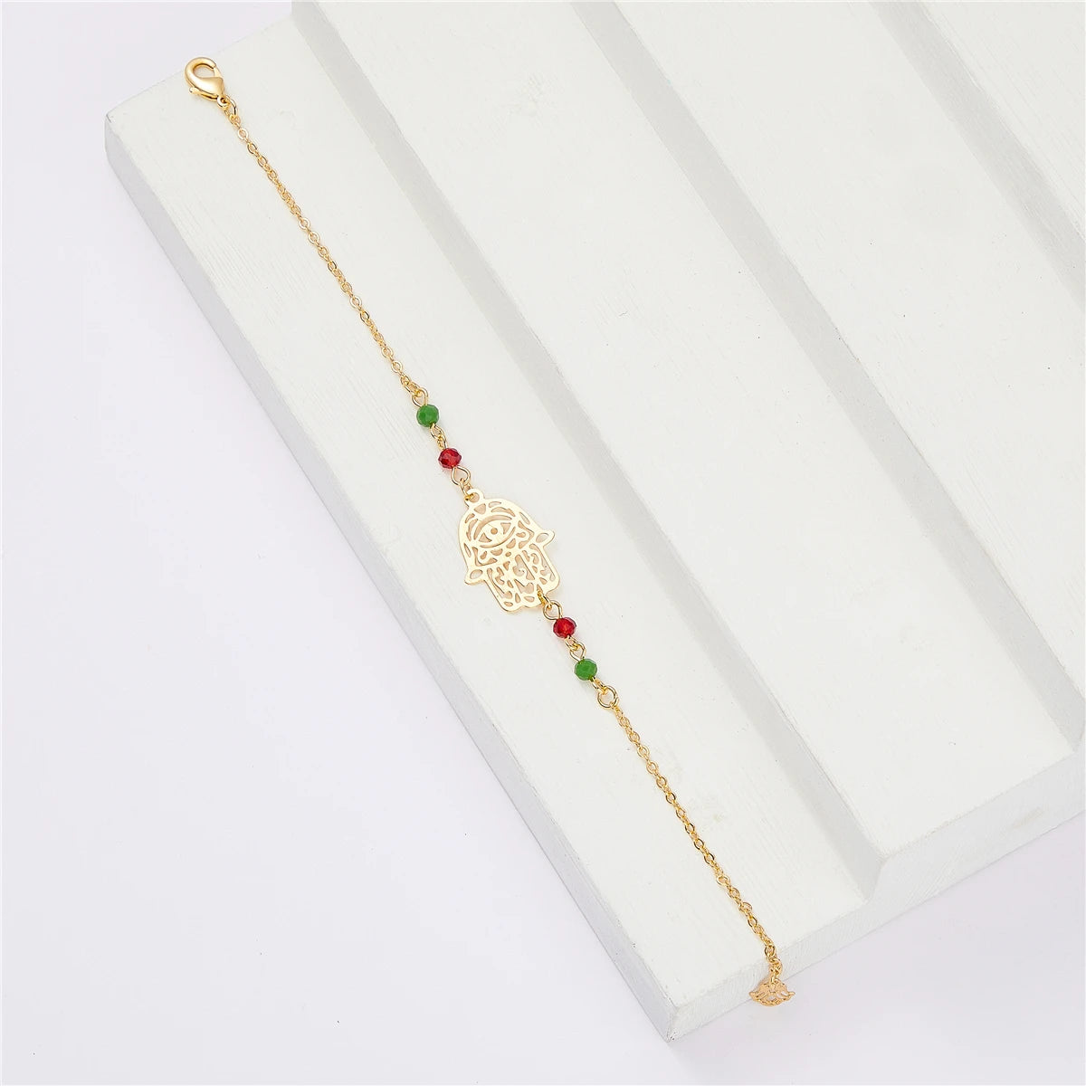 Princesse du Caftan – Parure Dorée Pierre Verte Collier Boucles Bracelet | FancyFez